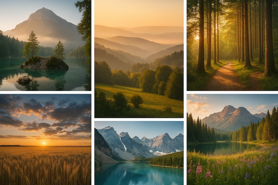 Фотографии разной высоты, но одинаковой ширины идут друг за другом и формируют сетку